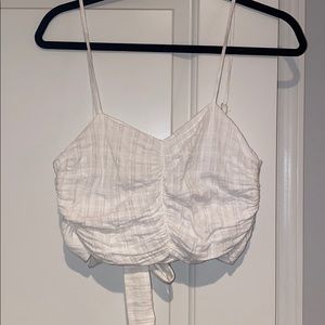 Open back crop top